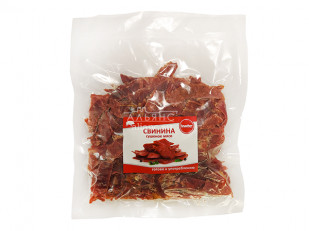 Кнуты  Салями Томатис 50 гр: Свинина вяленая (строганина)