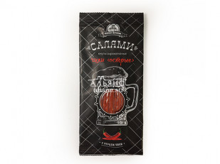 Гренки черные со вкусом чеснока: Кнуты  Салями Чили 50 гр