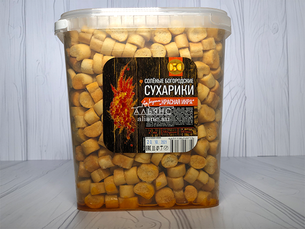 Сухарики с красной икрой в Клину
