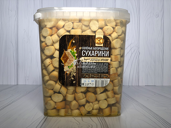 Сухарики с холодцом и хреном в Клину