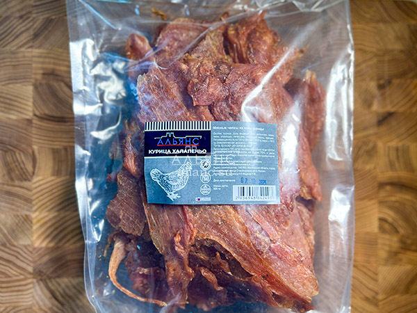Мясо (АЛЬЯНС) вяленое курица 500гр "С халапеньо" в Клину