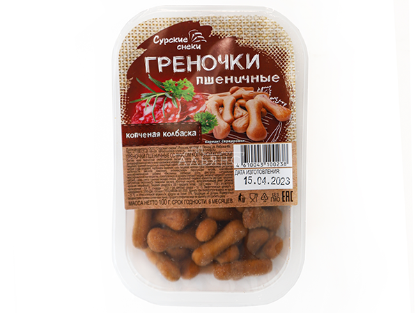 Сурские (ПШЕНИЧНЫЕ) Копченая колбаска (100 гр) в Клину