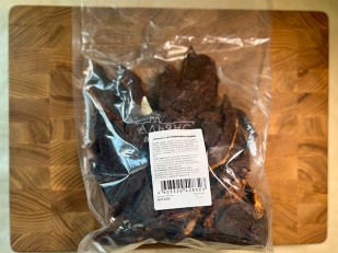 Мучные полоски ОРАНЖЕВЫЕ со вкусом говядины 76 гр: Мясо (АЛЬЯНС) Говяжье сердце 500 гр. 